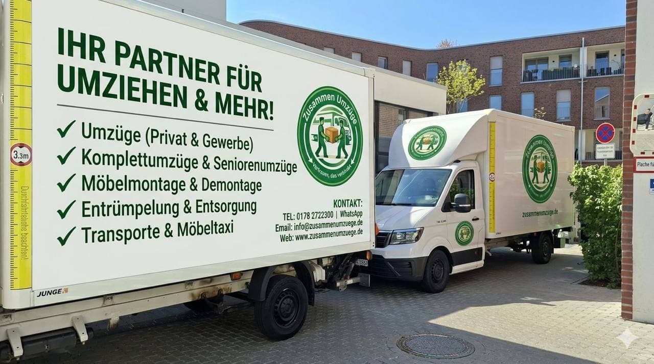 Zusammen Umzüge Vans